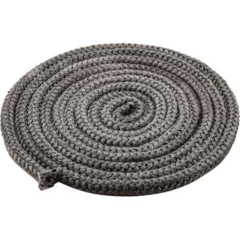 High-temperature gasket 10 mm x 4 m – Fire-retardant fiberglass rope – Resistant up to 550 ℃ – For stoves, fireplaces, boilers (1/5)