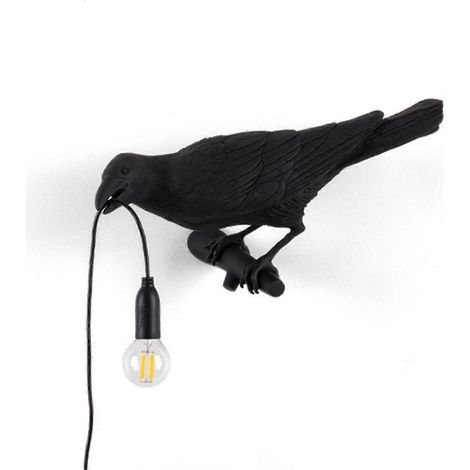 Applique murale corbeau, applique murale corbeau gothique unique, utilisée comme lampe de chevet dans la chambre ou pour la décoration du salon (1/4)