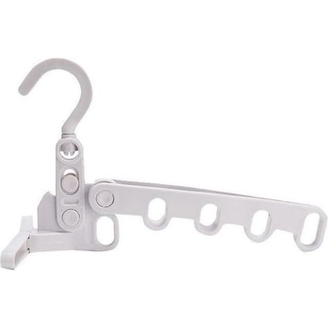 Séchoir portable pliable pour vêtements touristiques - Multifonctionnel - Cintre à cinq trous - Support de séchage portable (1/5)