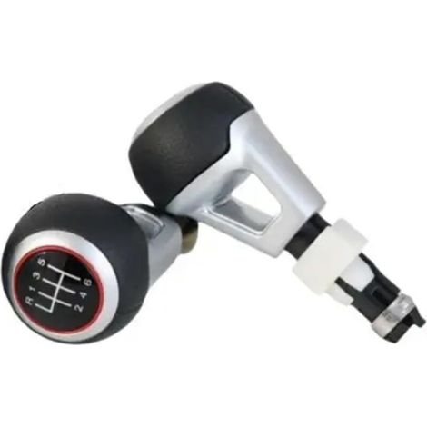 Car Gear Lever Knob for Audi for TT TTS For A3 S3 For A4 For A6 For Golf For Passat Manual Transmission Gear Knob Leather Lever Handball Pen Stick Gear Shift Head (1/5)