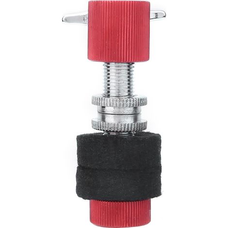 Embrayage Hi-Hat Rouge et Noir Professionnel pour Batterie (1/2)