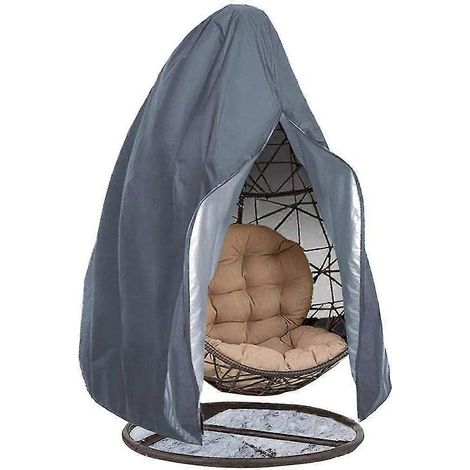 Housse de protection imperméable pour fauteuil suspendu de jardin, balancelle d'extérieur, fauteuil suspendu de jardin.-115x190CM-Grey