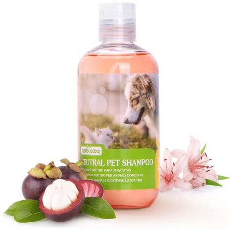 ZVD Shampoing pour chien contre les démangeaisons, les acariens et les champignons, shampoing pour chat sensible, antibactérien, soulage les irritations cutanées, convient également aux chiots et chat (1/4)