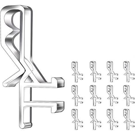 Clip per tende da 4,8 cm (1-7/8 pollici), adatte a tende con scanalature sul retro (24 pezzi) (1/5)