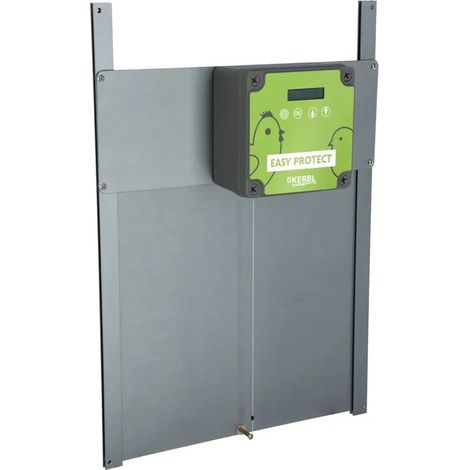 Porte poulailler kerbl easyprotect 70590 capteur lumière verrouillage