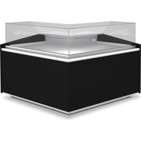 Angle ouvert 90 neutre vitre basse noir - Diamond (1/2)