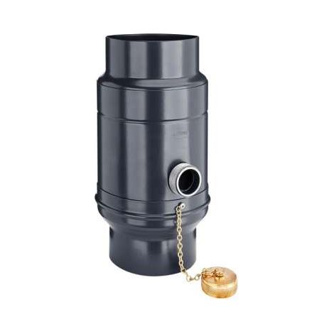 GRÖMO ALUSTAR Wassersammler Anthrazit ø80 mit Schlauchset, SX (glatt), 82701 (1/2)