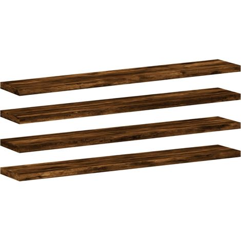 Maison Exclusive - Wandregale 4 Stk. Räuchereiche 60x10x1,5 cm Ho (1/5)