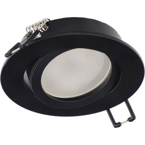 AKTYN 1 OV IP20 spot de plafond encastré rond noir EDO777122 Edo Solutions (1/5)