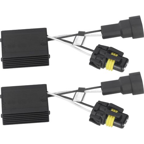 2 Stück LED Canbus Decoder Scheinwerferbirne Lichtfehlerunterdrücker Zubehörset Kit C14 9006 (1/5)