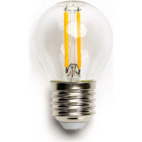 Lampadina Led a Filamento E27 G45 a sfera 4W Bianco caldo 2700K Aigostar (1/4)