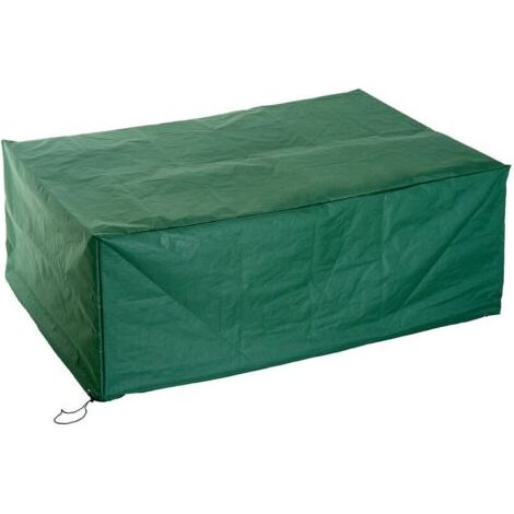 Housse de protection etanche pour meuble salon de jardin rectangulaire 210L x 140l x 80H cm vert (1/5)