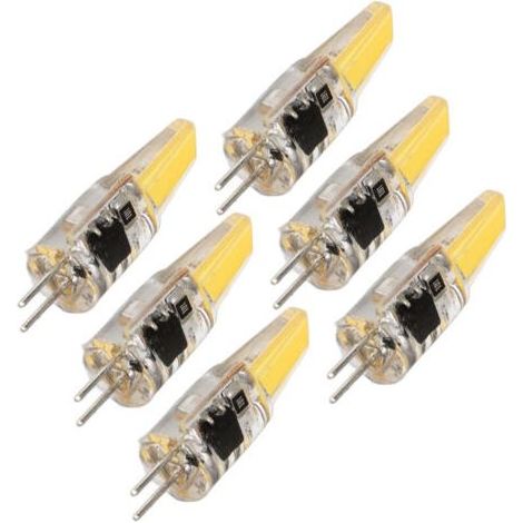 6 Pièces Ampoule LED G4 6W 500LM Blanc Chaud 220V Pour Plafonnier Applique Lampe De Table Économie D'Énergie (1/3)