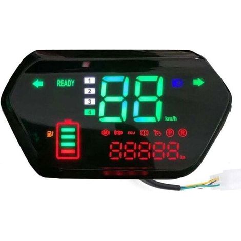 Odomètre Tachymètre Application : Compteur de Vitesse de Moto Universel , Compteur kilométrique numérique, tachymètre pour Motos (1/4)