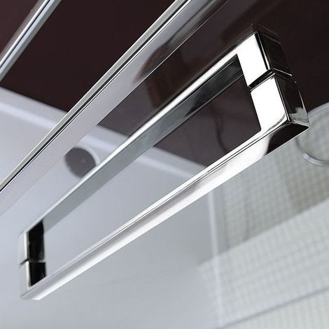 Poignée de porte de douche LUCIS LINE 340x20x36mm, chromée (1/2)