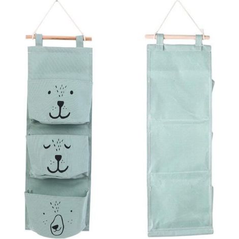 Sac de Rangement Suspendu en Tissu Mural Organisateur des Jouets Placard Armoire Derrière Porte Décoration de Chambre stockage (1/4)