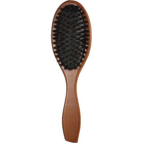Brosse à barbe homme marron foncé, poignée confortable, nettoyage pratique du visage et rasage. (1/5)
