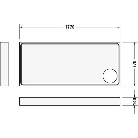 Support de baignoire f 720240 1800x800mm