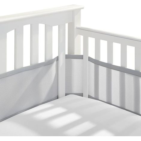 Tour de lit Bébé Cabane,Tours de Lit en Maille Respirant,Contour de Lit Bébé Respirant,avec Circulation de l'air Doublure en Maille,pour Enfant Garçon Fille (1/5)
