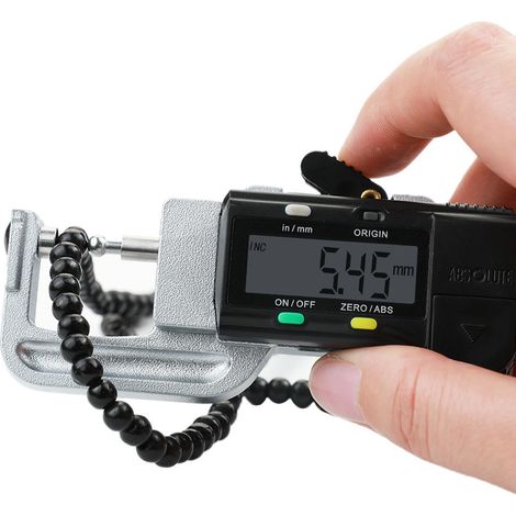 Digitales 3-in-1-Dickenmessgerät 0-12,7 mm mit abnehmbarem horizontalem Dickenmessgerät zur Messung von Schmuckdurchmessern von 0,01 mm. (1/5)