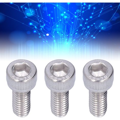 Vis à tête cylindrique creuse en acier inoxydable 304 M635, vendues par paquets de 30. (1/5)