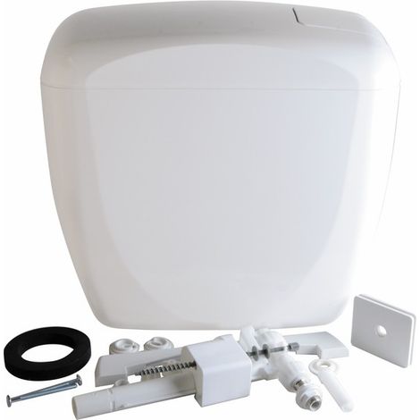 Siamp – Réservoir de chasse RONDO MV – WC à poser – Mécanisme silencieux 6l – Installation attenante – Garantie 10 ans – Largeur 430mm
