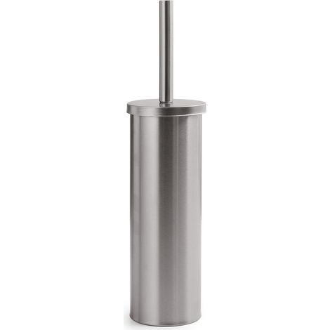 Scopino Wc Da Terra In Acciaio Inox Spazzolato  Ginestra