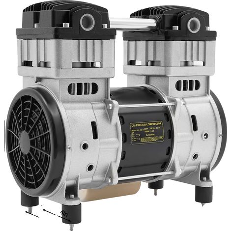 Compresseur d'air, fonctionnement silencieux, construction durable, 1500W (1/2)