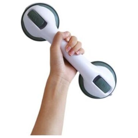 1 pièces poignée de bain mobile Poignée de maintien avec ventouse Barre de douche Baignoire Douche WC,30x9x8CM (1/4)