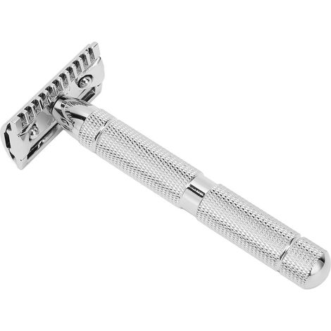 Rasoir Sécurité Vintage Manuelle pour Hommes - Poignée Ergonomique Antirouille, Idéal Barbier Maison, Salon & Voyage - Cadeau Parfait (1/5)