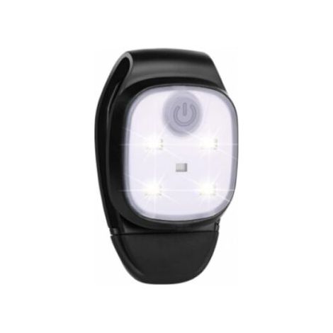 Luces de carrera con clip, lámpara LED de exterior con 4 modos para luz nocturna, faros LED de seguridad recargables por USB. (1/5)