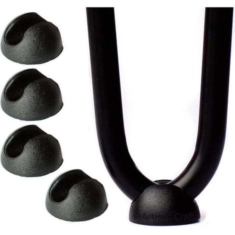 L'emballage est réalisé avec 10 Haarnadel-Möbelbeinschützern aus Silikon – Schwarz10 mm Cisea. (1/4)