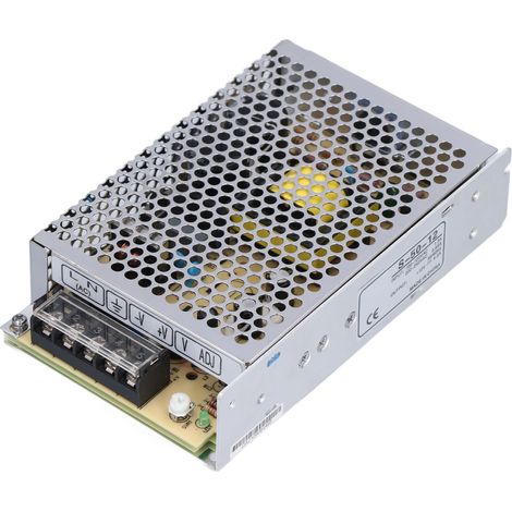 Alimentation à découpage DC 12V 4.2A boîtier en alliage d'aluminium pour conversion de tension 110V/220V S-50-12 composants électroniques (1/5)
