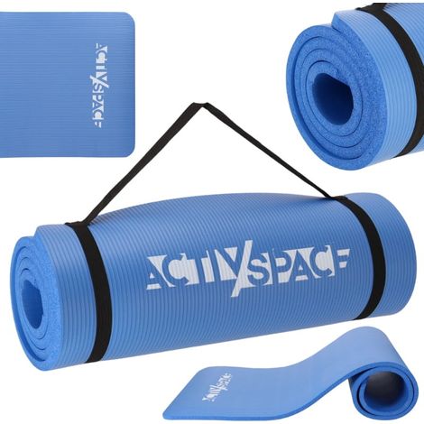 Dicke NBR-Gymnastikmatte 1,5 cm - blau