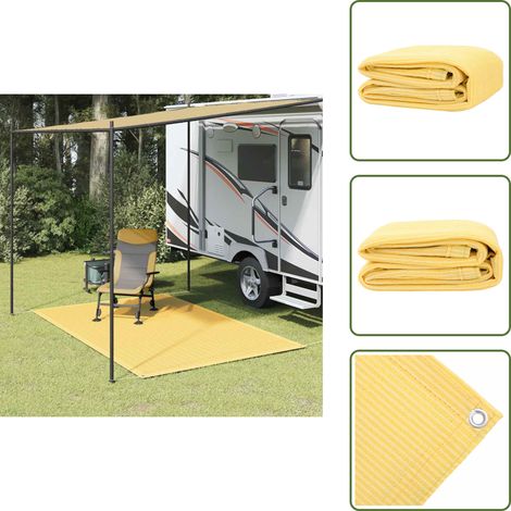 Tapis de tente 250x300 cm Beige - Tapiss De Tente - Tapis De Camping - Tapis Extérieur - Tapis Imperméable - Tapis Respirant (1/5)