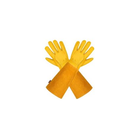 Gants de Jardinage en Cuir Protection contre les Épines, Taille M, Gants Solides et Confortables pour Travailler au Jardin