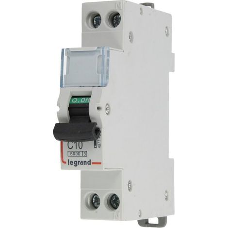 LEGRAND 407740 DX3 LS C10 A 1P + N 6 KA 1 M