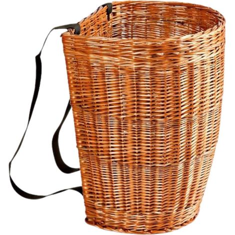 Gerla in vimini rosso, H60 cm