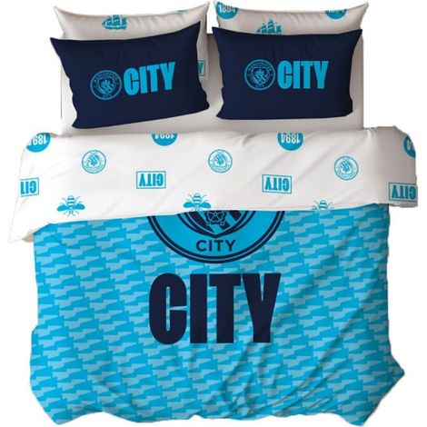 Parure de lit double - Manchester City - 200 cm x 200 cm (1/3)