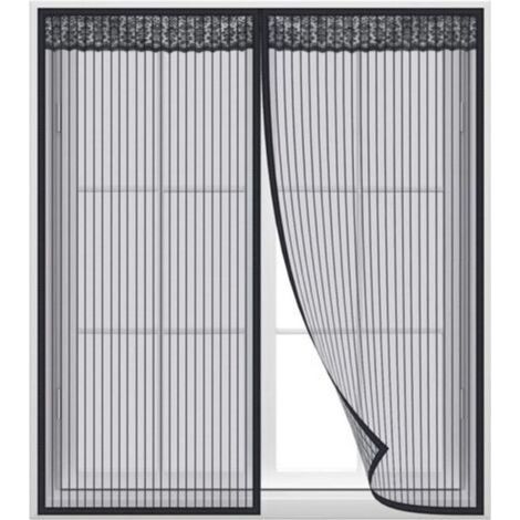 Kaelt - Moustiquaire magnétique pour fenêtre 120 x 100 cm Installation facile sans outil Fermeture automatique sans bruit Maille résistante (1/4)