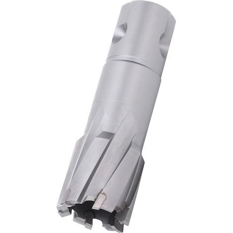Foret trépan carbure à queue universelle pour perçage métal, 24-35mm, outil de forage plaque acier, mandrin standard, coupe nette, usage pro. (1/5)