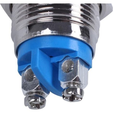 4 Pièces 16mm Haute Momentane Ronde Metal Commutateur de Bouton Poussoir comme montré,4x interrupteur à bouton-poussoir en métal (1/5)