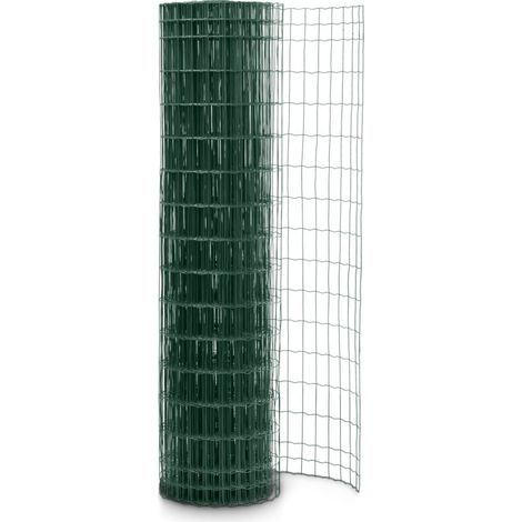 Easycloture – Grillage souple en rouleau 25m – Maille 100x50mm – Fil 2.5mm en acier galvanisé – Résistant aux intempéries – Pour délimitation d'espaces extérieurs