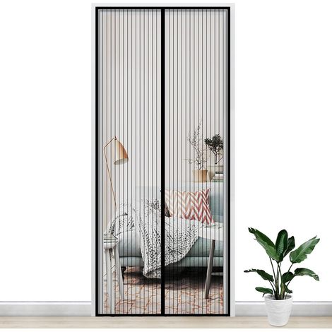 Gimars Magnetisches Moskitonetz für Türen, 90 x 210 cm, Schützt vor Mücken und Fliegen, Automatischer Magnetverschluss mit Klettverschluss, Kein Bohren erforderlich, Verhindert das Eindringen von Inse