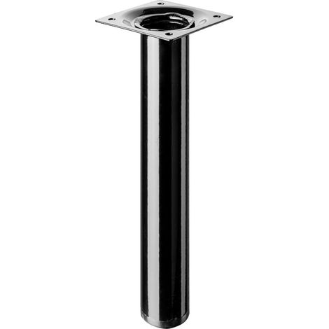 Hettich Tischbein 3,0 x 20 cm Stahl schwarz -1 Stück Tischbeine
