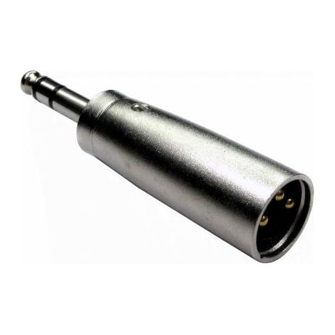 Adaptateur audio et vidéo RS PRO Droit, 6,35mm Stéréo Mâle vers XLR Mâle ( Prix pour 1 )