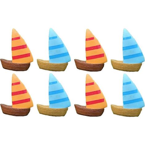 10 mini voiliers décoratifs en pot pour plantes succulentes et mousse, style bonsaï, pour jardin féérique ou à faire soi-même.-3.00X2.50X1.30CM (1/3)