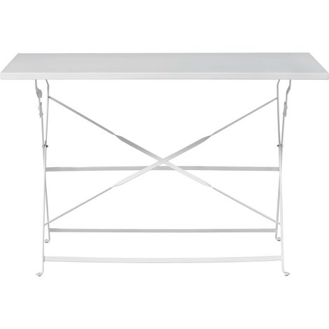 Rechteckiger Gartentisch 110x70 cm aus Elfenbeineisen – Macerata