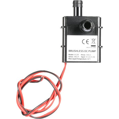 Mini pompe à eau Submersible sans balais, DC12V 4.2W, pour Aquarium, fontaine, pot de fleurs (1/5)