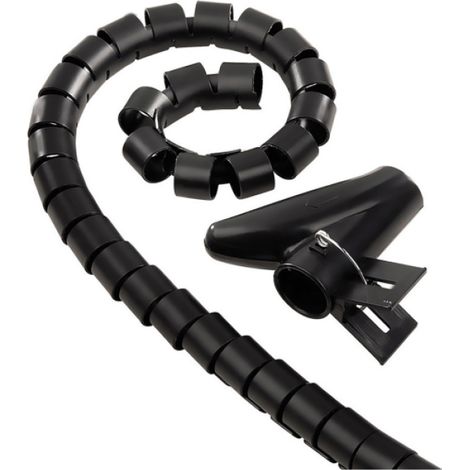 Schwarze Kabelabdeckung 1,8 m - Electraline